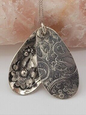 SECRET GARDEN PENDANT HANDMADE IN STERLING SILVER METAL